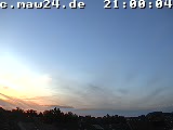 Der Himmel über Mannheim um 21:00 Uhr
